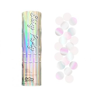 Konfetti pneumatyczne kółka opalizujące 15cm