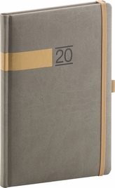 Týdenní diář Twill 2020 šedozlatý