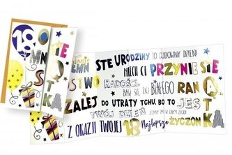 Karnet HR-001 Urodziny 18