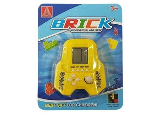 Gra elektroniczna tetris bricks rakieta żółta