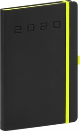Týdenní diář Nox 2020 černý-zelený