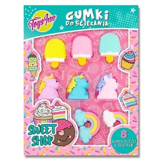 Gumki do ścierania Sweet Shop Unicorn STnux