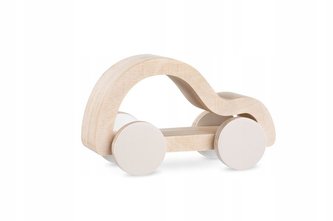 Samochodzik z pomarańczowymi kołami