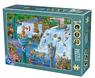 Puzzle 1000 Szaleństwo wycieczka wodospad Niagara