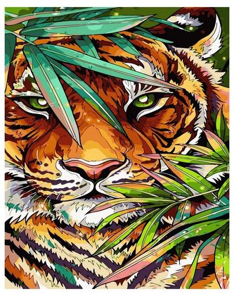 Malowanie po numerach - Tygrys 40x50