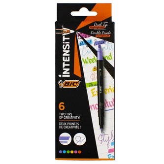 Sada zvýrazňovačů "Intensity Dual Tip", oboustranné, BIC 503828