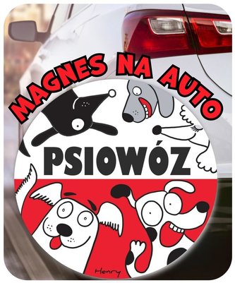 Magnes na auto PSIOWÓZ
