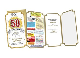 Karnet PM-204 Urodziny 50 2022