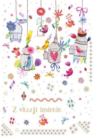 Kartka okolicznościowa Imieniny TS111 Kartka okolicznościowa Imieniny TS111