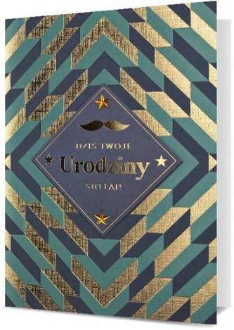 Karnet B6 Urodziny męskie HM200-2660