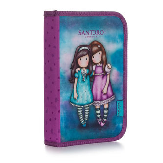 Penál 1 patrový, 2 chlopně, prázdný Friends Walk Together