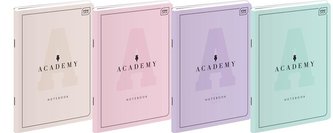Zeszyt A5/60K kratka Academy Pastel (10szt)