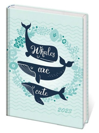 Diář 2023 A7 LYRA týdenní Whales