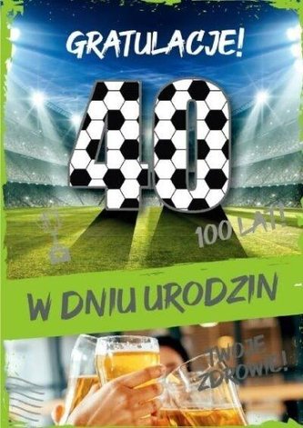 Karnet Urodziny 40 GM-816