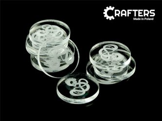 Znaczniki akryl transparentne smok v2 22x3mm 10szt Znaczniki akryl transparentne smok v2 22x3mm 10szt