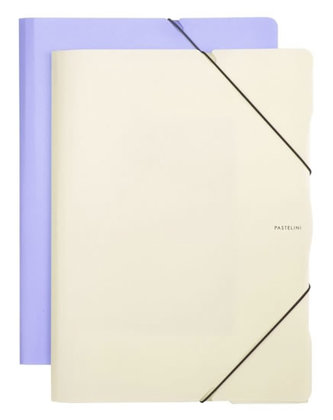 Sloha s gumou A4 PP PASTELINI fialová