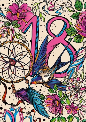 Karnet A5 Neon 18 Dziewczyna