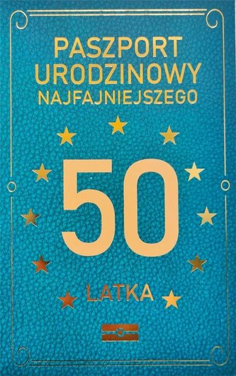 Karnet Urodzinowy 50 JCX - 039