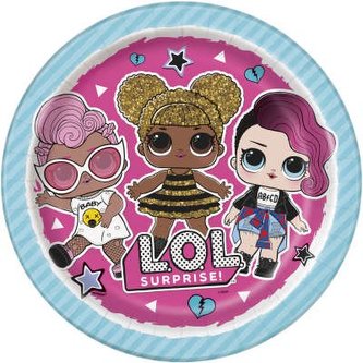 EKO Papírové talíře Lol Surprise 23 cm - 8 ks