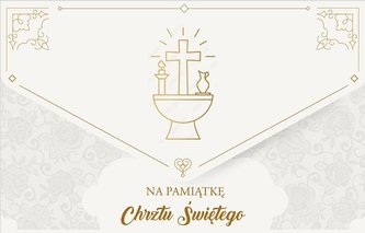 Kartka okolicznościowa Chrzest TS+