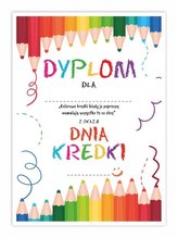 Dyplom A5 Dzień Kredki 5szt