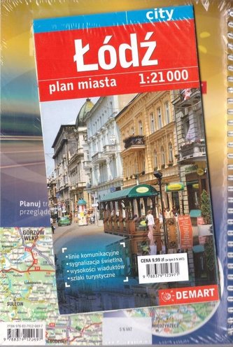 Plan mista - Łódź 1:21 000 + atlas sam. Polska