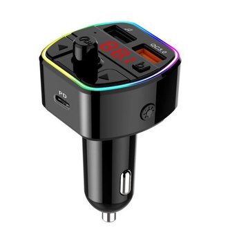 Technaxx RGB FM Transmitter, Bluetooth FMT 1600BT