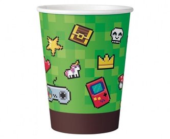 Papírové kelímky Game On 6 ks