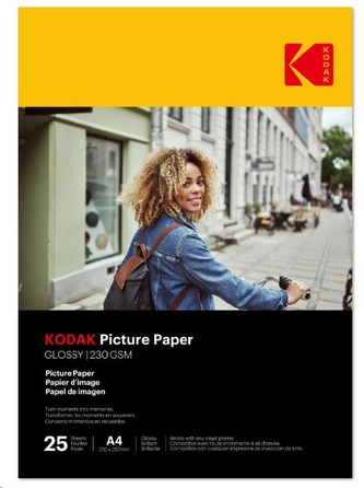 KODAK Picture High Gloss (230g/m2) A4 25 listů