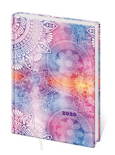 Diář 2020 A7 LYRA týdenní Mandala