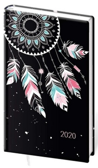 Diář 2020 A7 LYRA týdenní Feathers