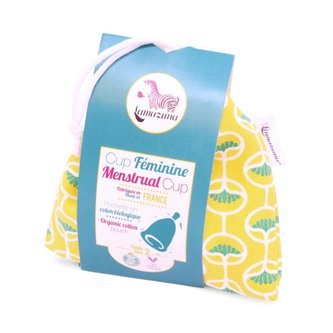 Lamazuna Menstruační kalíšek ve žlutém - M - silikon tvrzený platinou