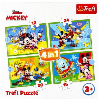 Puzzle 4w1 Wśród przyjaciół TREFL Puzzle 4w1 Wśród przyjaciół TREFL