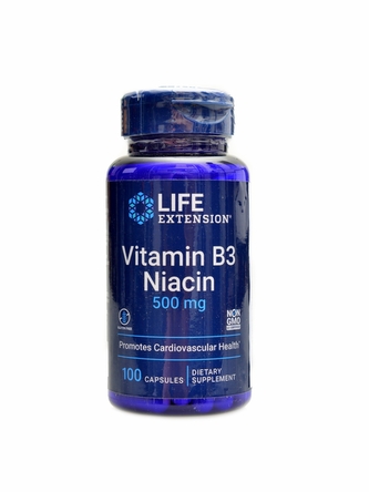 Life Extension - Vitamin B3 Niacin 100 kapslí