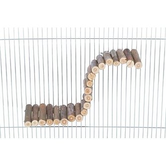 Visutý most z vrbových větviček pro hlodavce, upevnění šroubem, 30 x7cm