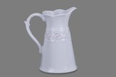 Džbán bílý s ornamentem