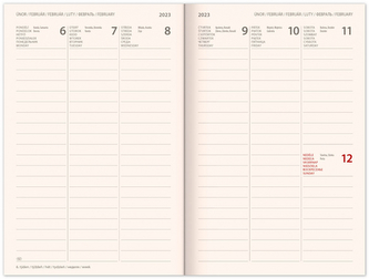 Týdenní magnetický diář Alfons Mucha 2023