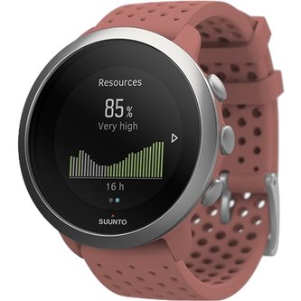 Suunto 3 šedé/růžovočervený pásek