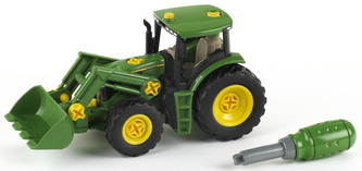 John Deere Traktor s předním nakladačem