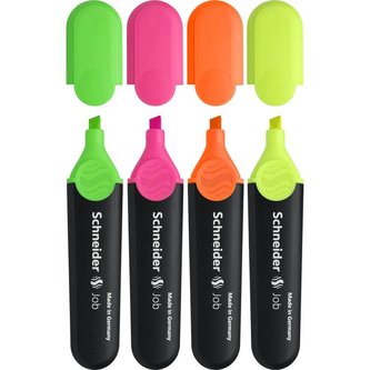 Zvýrazňovač "Job 150", sada, 4 barvy, 1-5 mm, SCHNEIDER