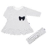 Kojenecké bavlněné šatičky s čelenkou New Baby Teresa - velikost 62 (3-6m)