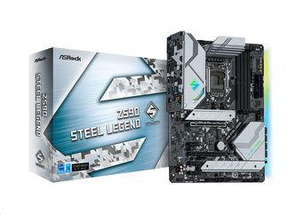 ASRock MB Sc LGA1200 Z590 STEEL LEGEND, Intel Z590, 4xDDR4, 1xDP, 1xHDMI