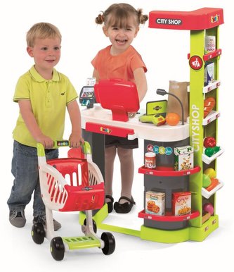 Obchod City Shop červeno-zelený