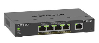 Netgear GS305EP 5-port Gigabit Plus Poe Switch, 4 porty jsou PoE, PoE budget 63W Netgear GS305EP 5-port Gigabit Plus Poe Switch, 4 porty jsou PoE, PoE budget 63W