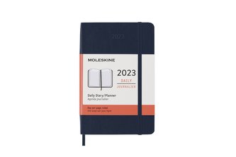 Moleskine Diář 2023 denní měkký modrý S
