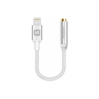 SWISSTEN Lightning 3,5 mm redukce 0,15 m stříbrná SWISSTEN Lightning 3,5 mm redukce 0,15 m stříbrná