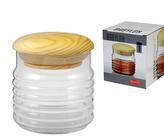 BABYLON dóza sklo  dřev.víko 700ml