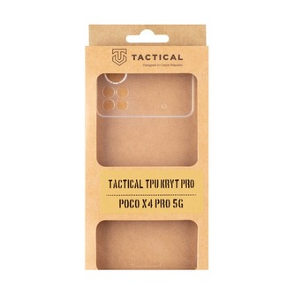 Tactical TPU kryt pro Poco X4 Pro 5G Transparent