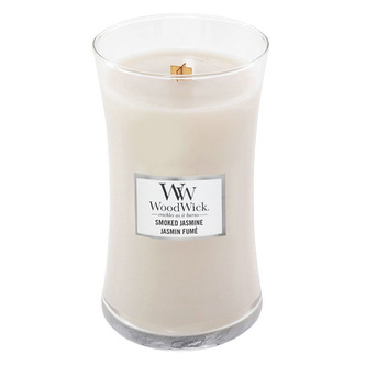 Svíčka oválná váza WoodWick, Kouřový jasmín, 609.5 g