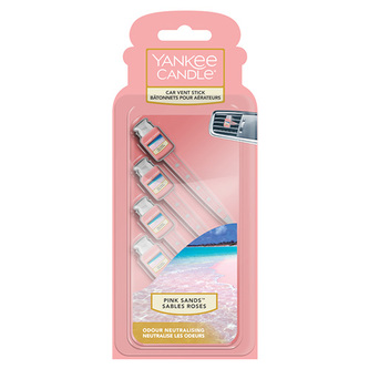 Vonné kolíčky Yankee Candle, Růžové písky, 4x osvěžovač do auta